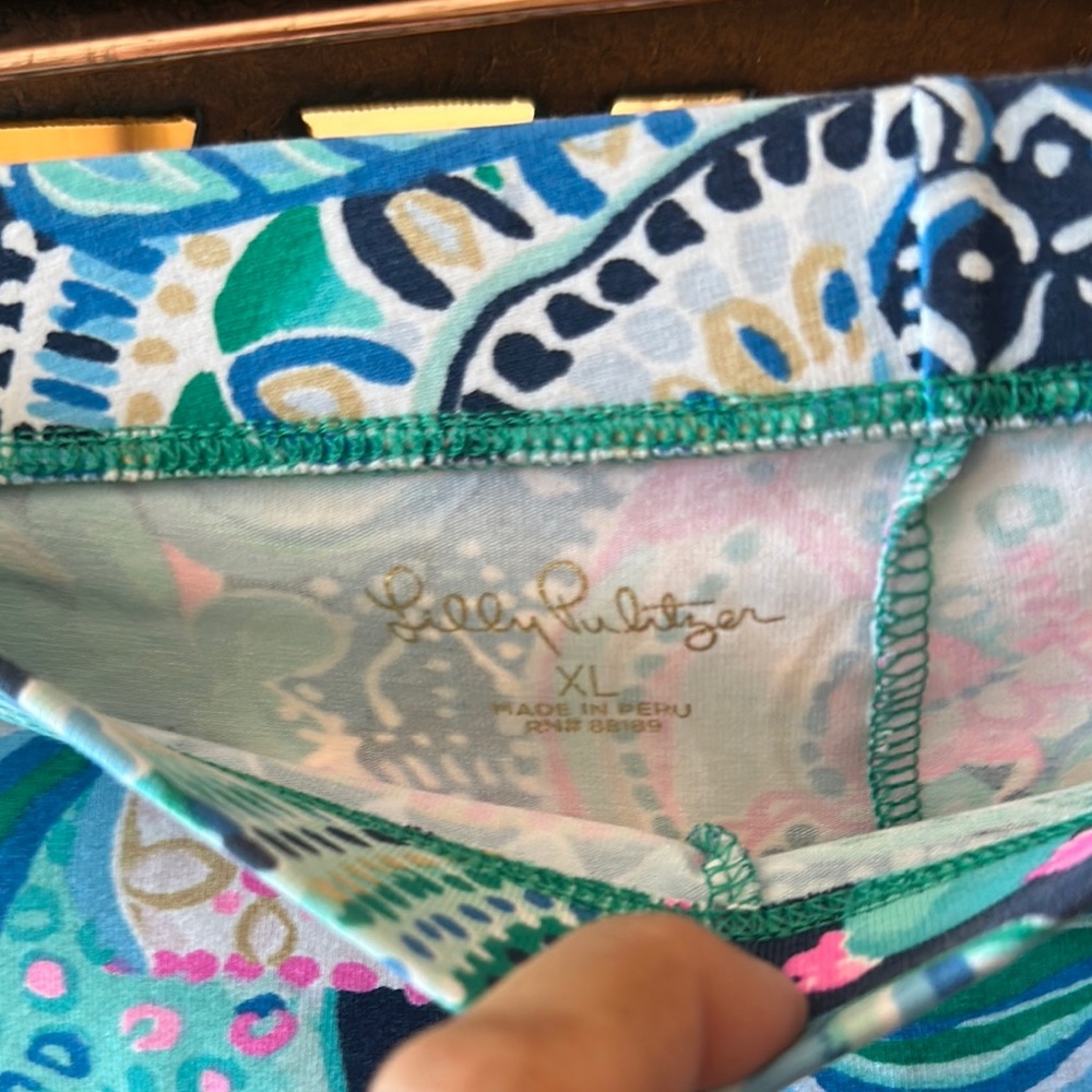 Lilly Pulitzer Girls Maia Multi Looking Sharp Legging Pants XL (12-14). - Picture 5 of 8
